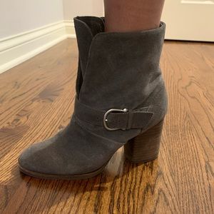 Gray booties